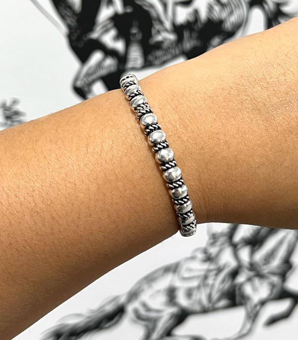 New Arrival :: Wholesale Textured Silver Stackable Bracelet