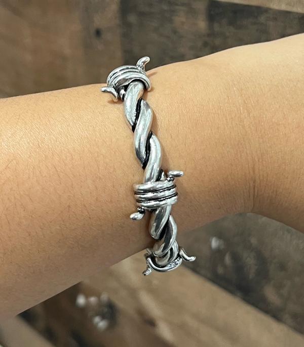 New Arrival :: Wholesale Western Barb Wire Stretch Bracelet