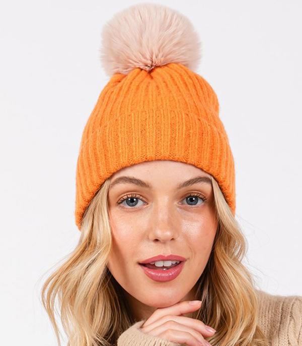 New Arrival :: Wholesale Solid Pom Pom Knit Beanie