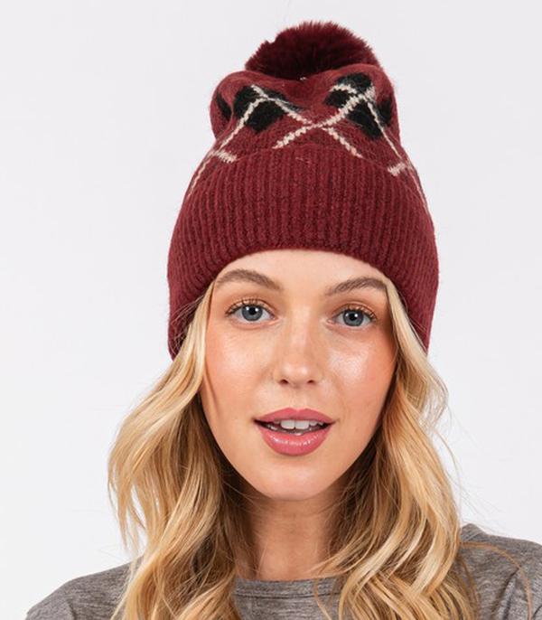 New Arrival :: Wholesale Fleece Lined Pom Beanie