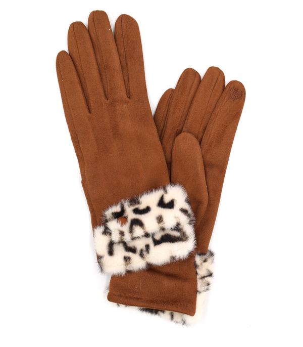 New Arrival :: Wholesale Smart Touch Leopard Cuff Glove