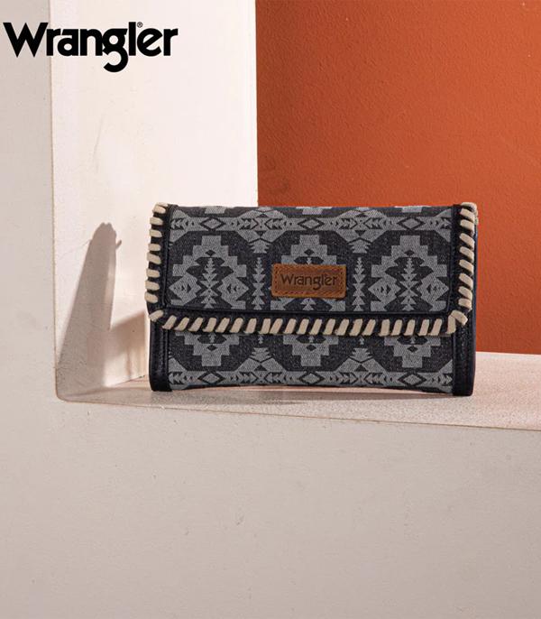 MONTANAWEST BAGS :: WESTERN PURSES :: Wholesale Wrangler Southwestern Print Wallet Bag