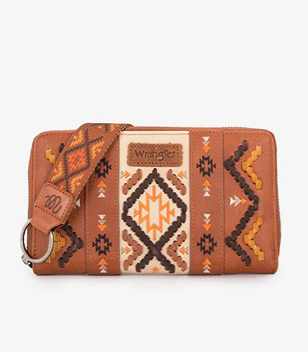 MONTANAWEST BAGS :: MENS WALLETS I SMALL ACCESSORIES :: Wholesale Wrangler Aztec Embroidered Wallet