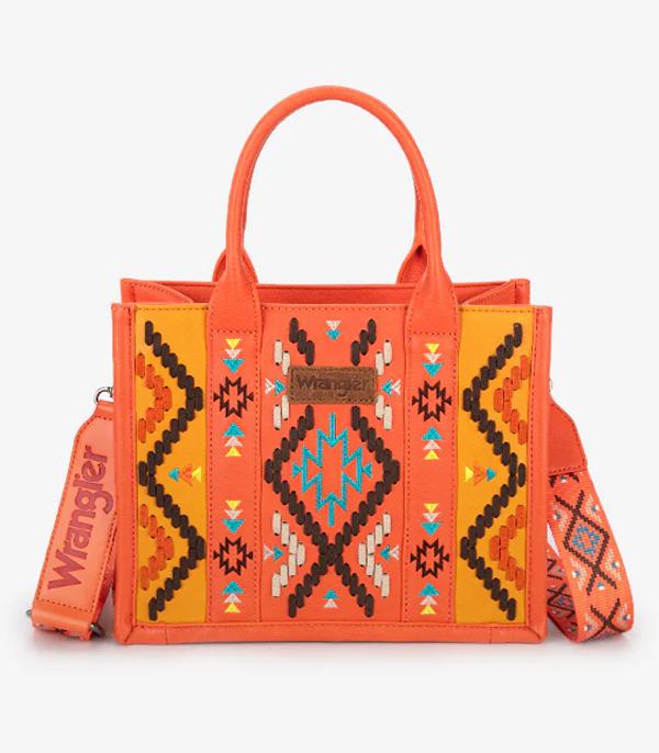 New Arrival :: Wholesale Wrangler Aztec Embroidered Tote Bag