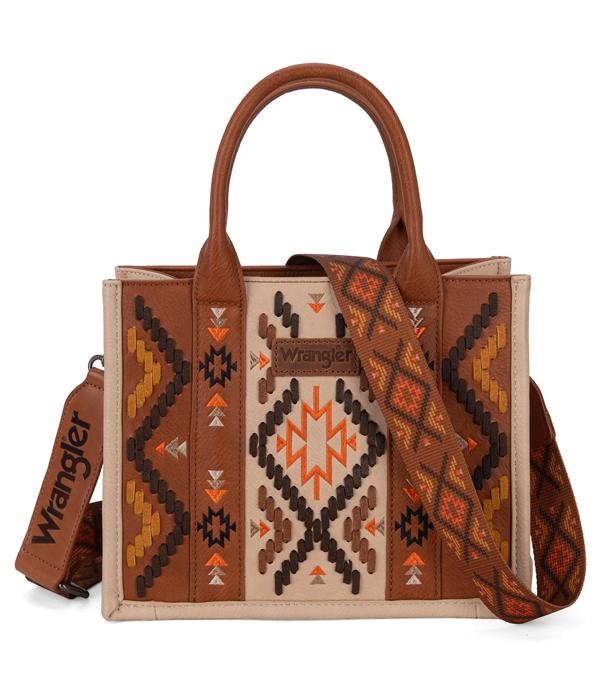 New Arrival :: Wholesale Wrangler Aztec Embroidered Tote Bag