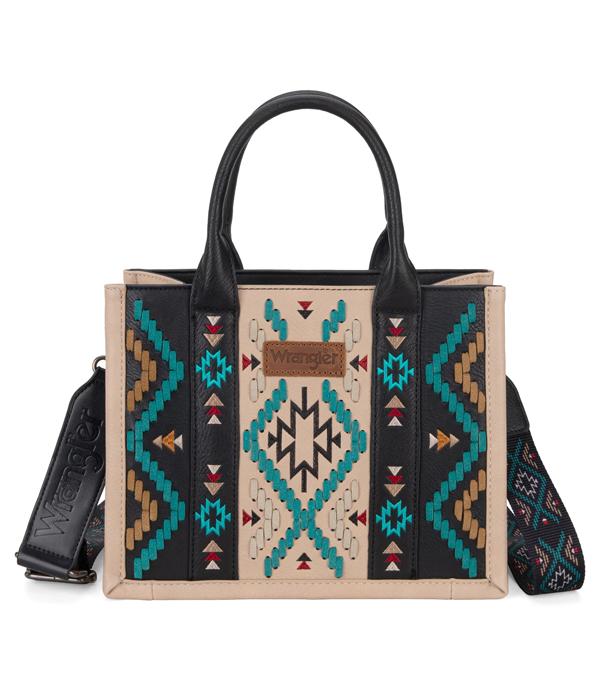 New Arrival :: Wholesale Wrangler Aztec Embroidered Tote Bag