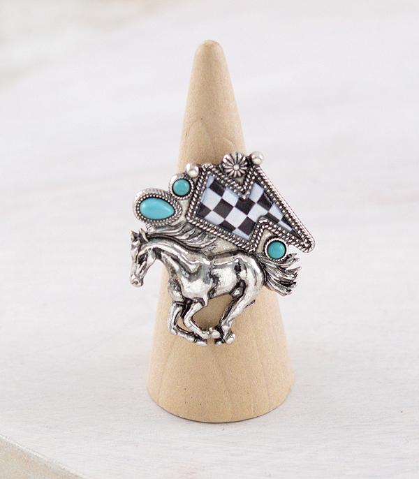 WHAT'S NEW :: Wholesale Western Checkered Horse Ring