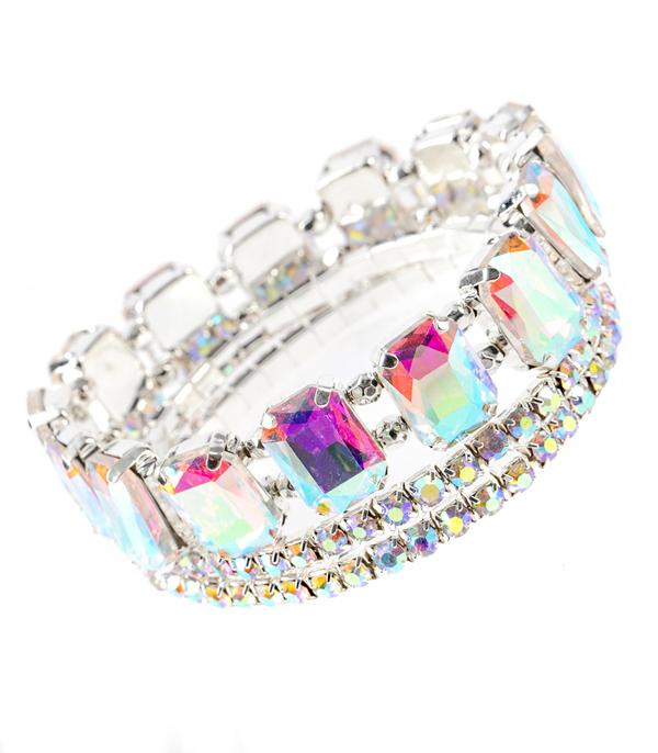 New Arrival :: Wholesale Iridescent Rhinestone Bracelet Set