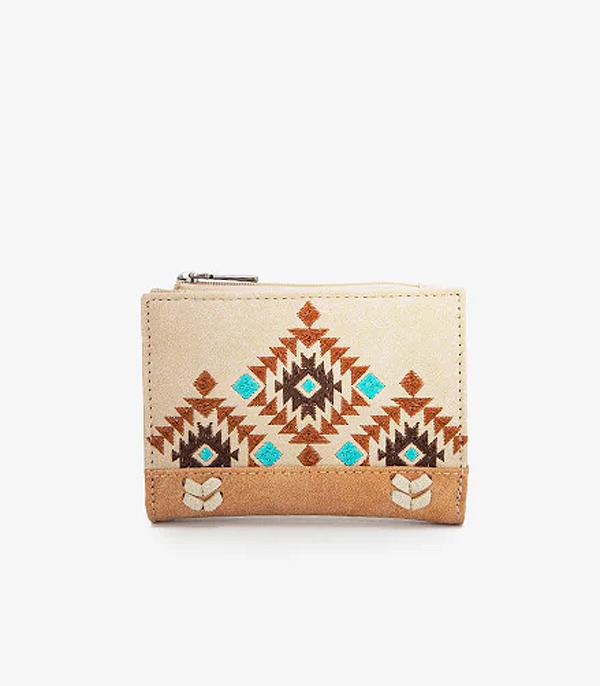 New Arrival :: Wholesale Montana West Aztec Embroidered Wallet