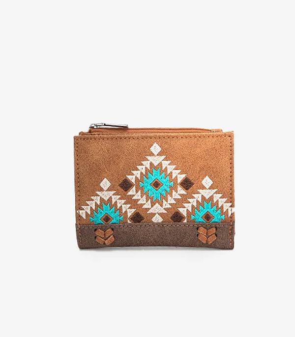 WHAT'S NEW :: Wholesale Montana West Aztec Embroidered Wallet