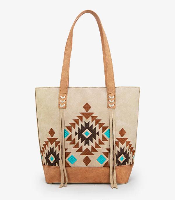 New Arrival :: Wholesale Montana West Aztec Embroidered Tote