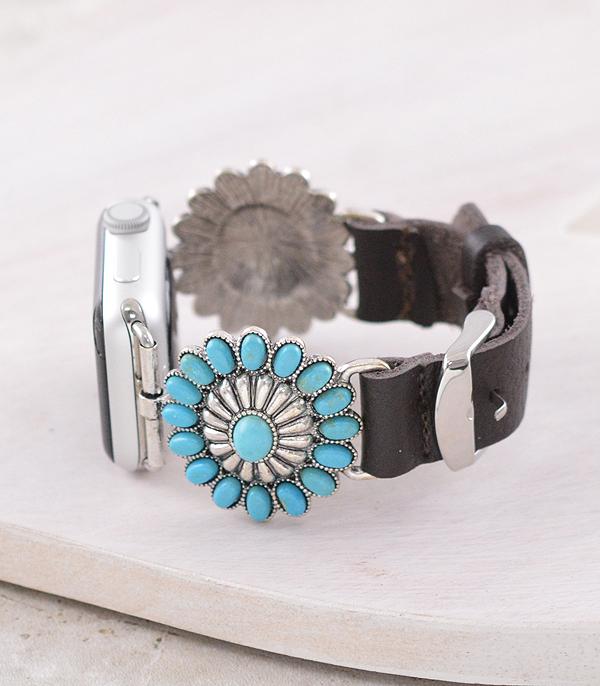 <font color=BLUE>WATCH BAND/ GIFT ITEMS</font> :: SMART WATCH BAND :: Wholesale Western Concho Apple Watch Band