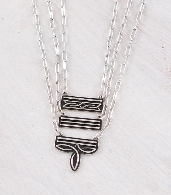 New Arrival :: Wholesale Western Boot Stitch Pendant Necklace Set