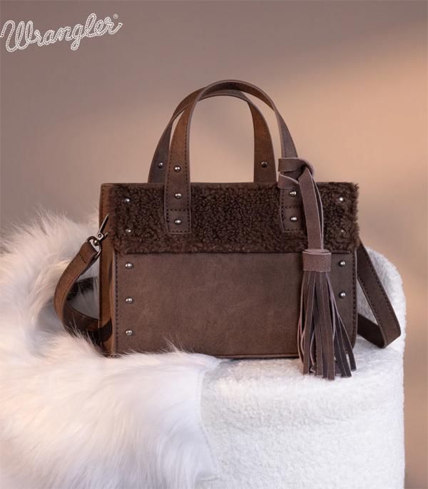 WHAT'S NEW :: Wholesale Wrangler Sherpa Mini Tote Crossbody