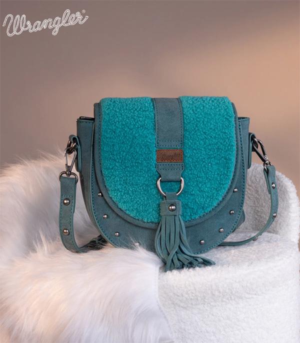 New Arrival :: Wholesale Wrangler Sherpa Saddle Crossbody Bag