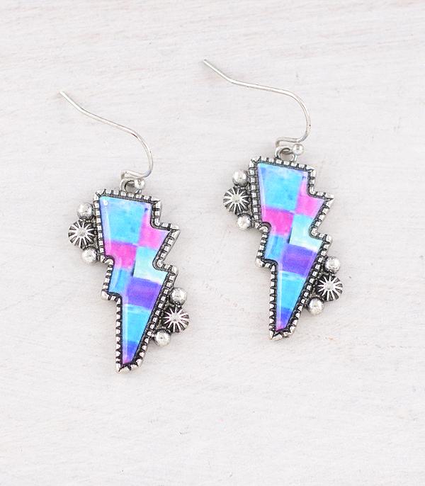 New Arrival :: Wholesale Western Lightning Bolt Earrings