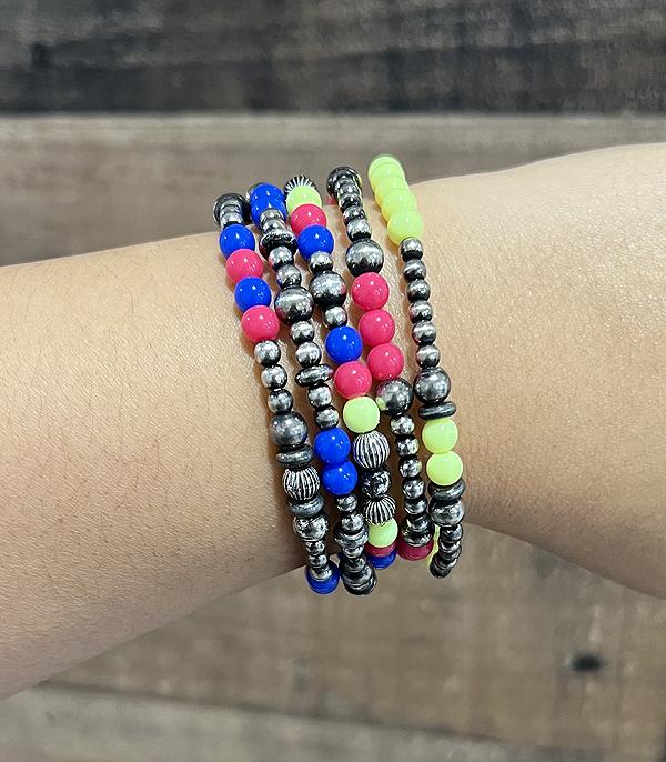 WHAT'S NEW :: Wholesale Western Neon Navajo Pearl Bracelet Set