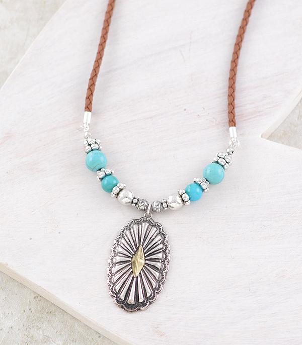 New Arrival :: Wholesale Western Concho Pendant Necklace