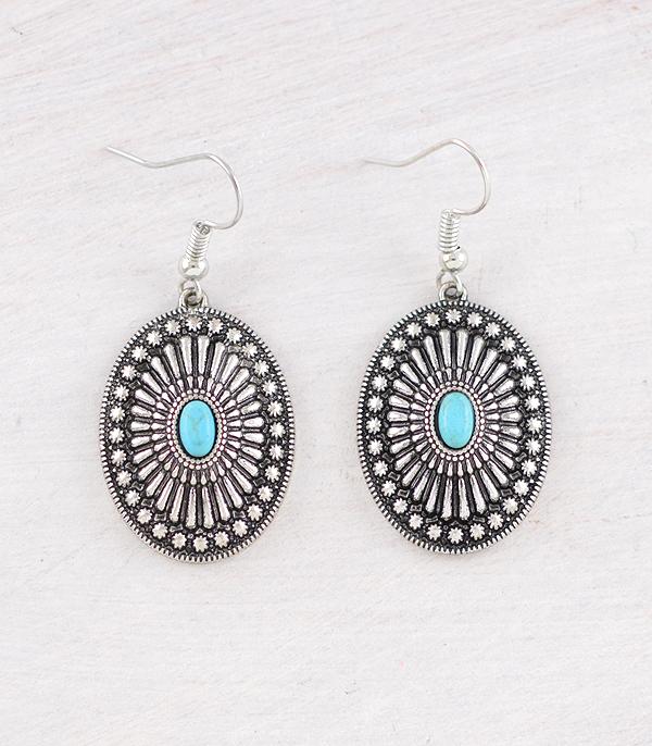 EARRINGS :: WESTERN HOOK EARRINGS :: Wholesale Western Concho Earrings