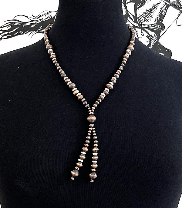 New Arrival :: Wholesale Western Navajo Pearl Bead Necklace