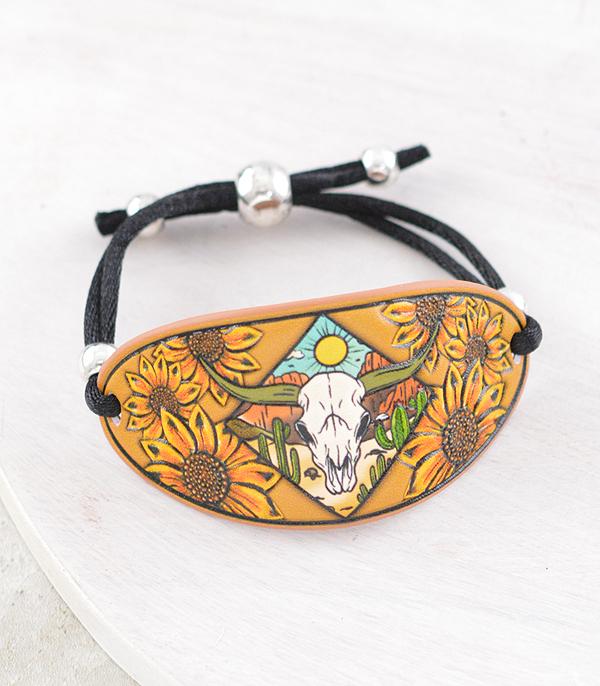 BRACELETS :: LINK :: Wholesale Western Vegan Leather Bracelet