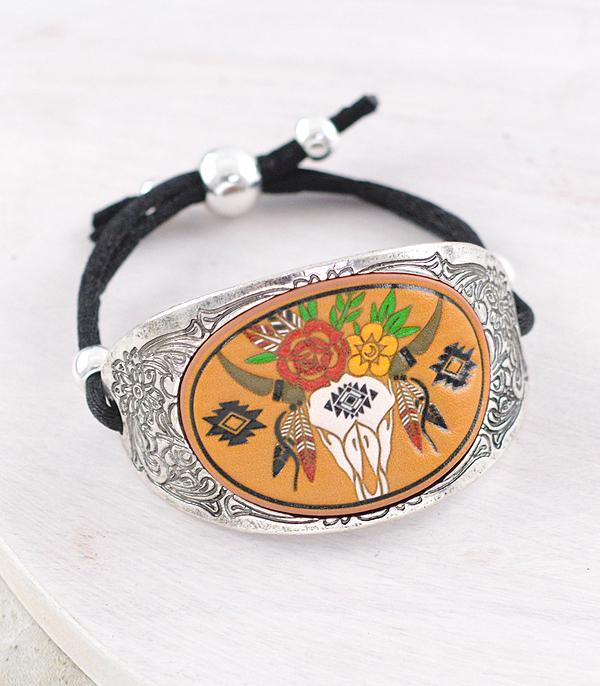 New Arrival :: Wholesale Western Vegan Leather Bracelet