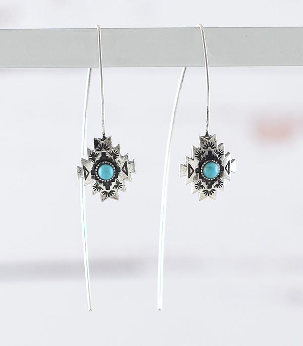 EARRINGS :: WESTERN HOOK EARRINGS :: Wholesale Western Aztec Threader Earrings