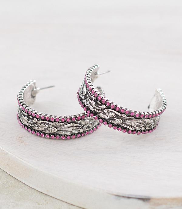 WHAT'S NEW :: Wholesale Western Tooling Hoop Earrings