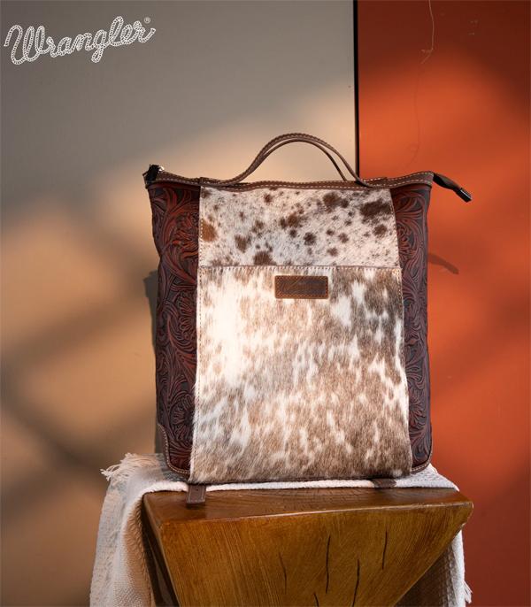 MONTANAWEST BAGS :: WESTERN PURSES :: Wholesale Wrangler Cowhide Convertible Backpack