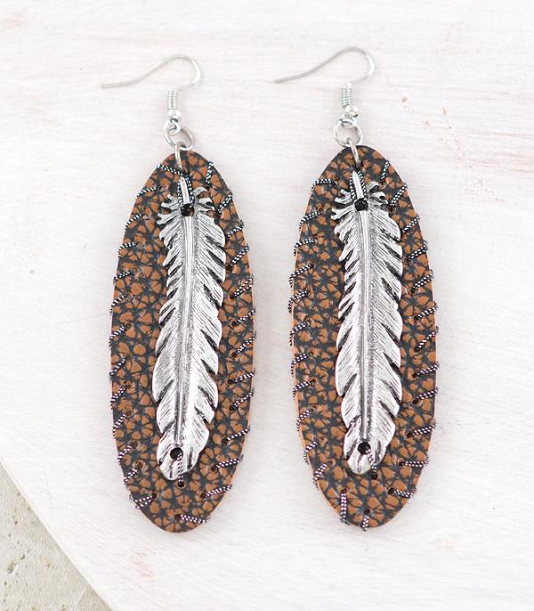 WHAT'S NEW :: Wholesale Western Feather Drop Earrings