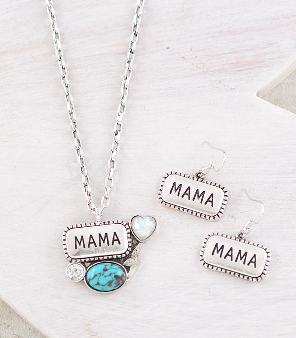 NECKLACES :: WESTERN TREND :: Wholesale Western Mama Pendant Necklace Set