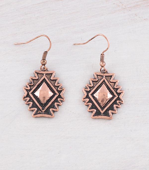 EARRINGS :: WESTERN HOOK EARRINGS :: Wholesale Western Aztec Dangle Earrings