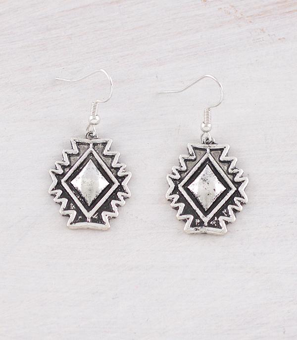 EARRINGS :: WESTERN HOOK EARRINGS :: Wholesale Western Aztec Dangle Earrings