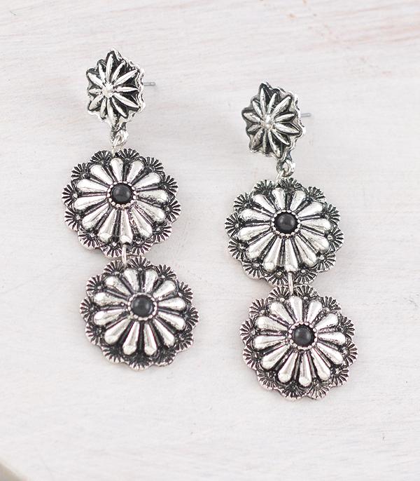 WHAT'S NEW :: Wholesale Western Concho Drop Earrings