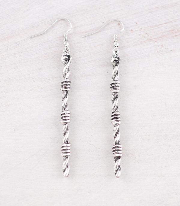 WHAT'S NEW :: Wholesale Western Barbwire Drop Earrings