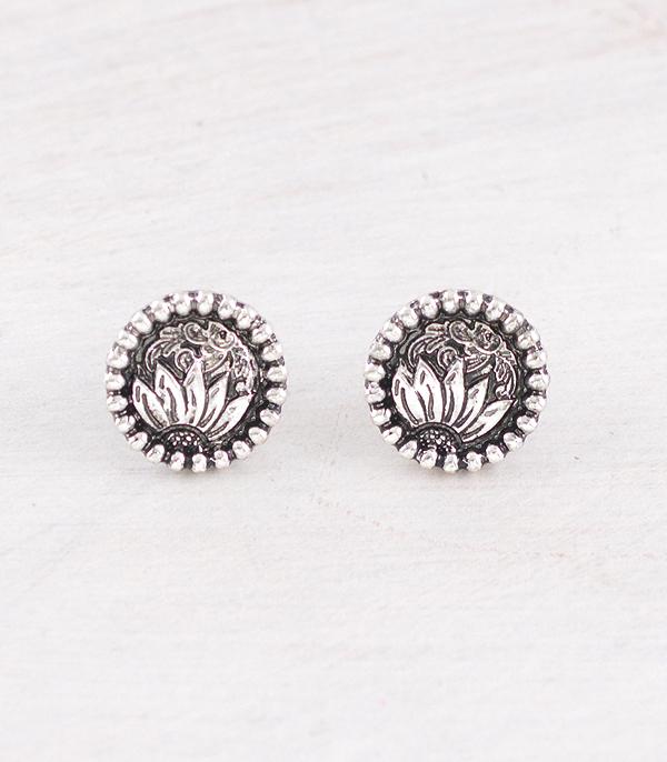 New Arrival :: Wholesale Western Sunflower Post Earrings