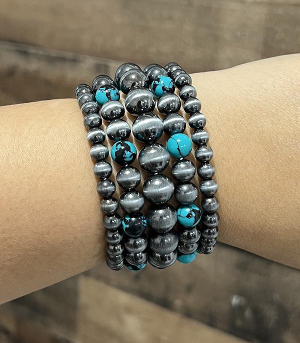 New Arrival :: Wholesale Western Navajo Pearl Bead Bracelet Set