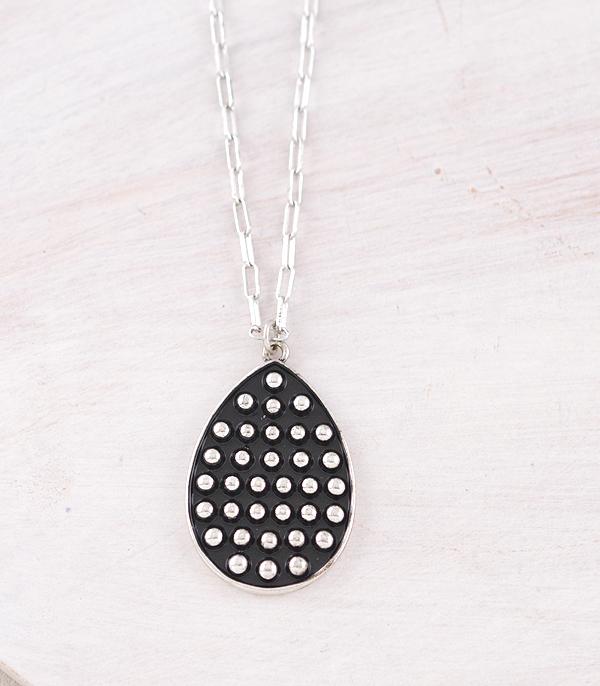 NECKLACES :: CHAIN WITH PENDANT :: Wholesale Western Teardrop Pendant Necklace