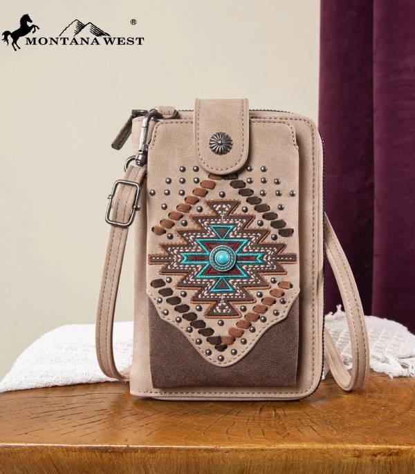 New Arrival :: Wholesale Aztec Phone Wallet Crossbody Bag