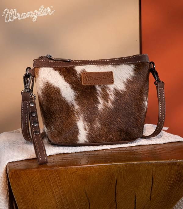 MONTANAWEST BAGS :: CROSSBODY BAGS :: Wholesale Wrangler Genuine Cowhide Crossbody Bag