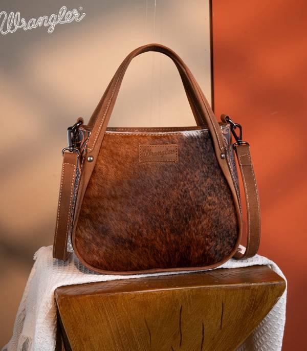 New Arrival :: Wholesale Wrangler Cowhide Tote Crossbody Bag