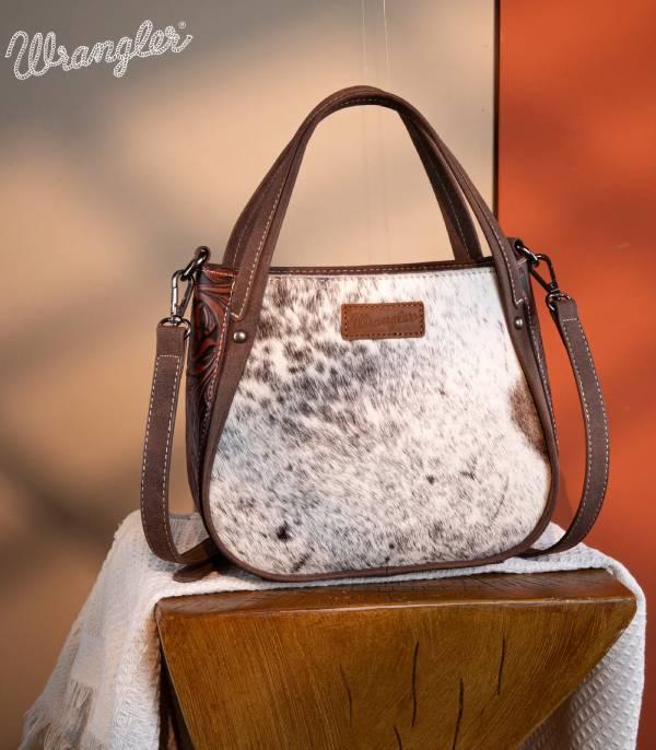 New Arrival :: Wholesale Wrangler Cowhide Tote Crossbody Bag