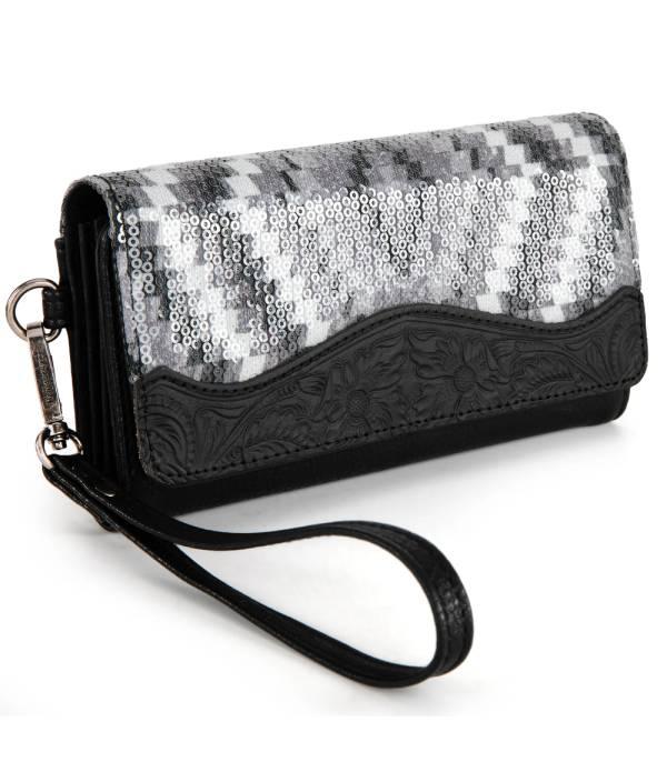 New Arrival :: Wholesale Montana West Aztec Tooled Wallet