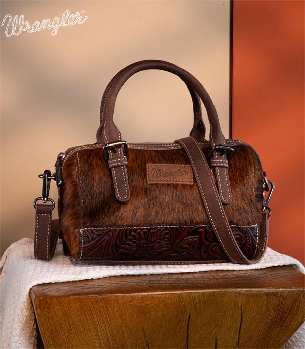 MONTANAWEST BAGS :: WESTERN PURSES :: Wholesale Wrangler Cowhide Barrel Crossbody Bag