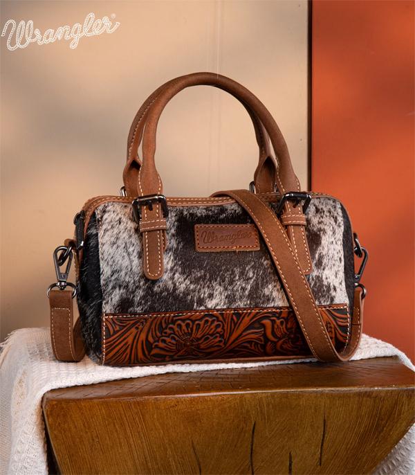 New Arrival :: Wholesale Wrangler Cowhide Barrel Crossbody Bag