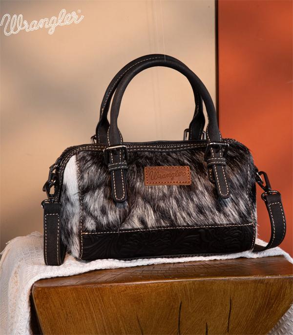 New Arrival :: Wholesale Wrangler Cowhide Barrel Crossbody Bag