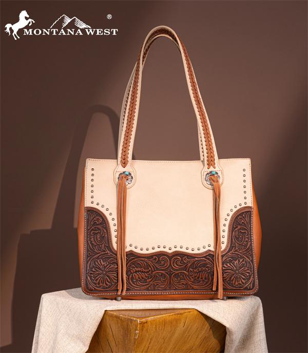 MONTANAWEST BAGS :: WESTERN PURSES :: Wholesale Montana West Tooled Concealed Carry Tote