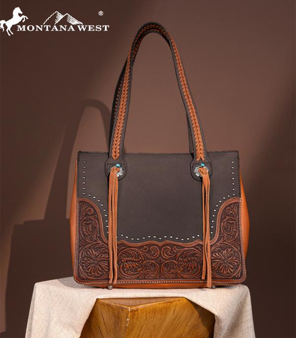 MONTANAWEST BAGS :: WESTERN PURSES :: Wholesale Montana West Tooled Concealed Carry Tote