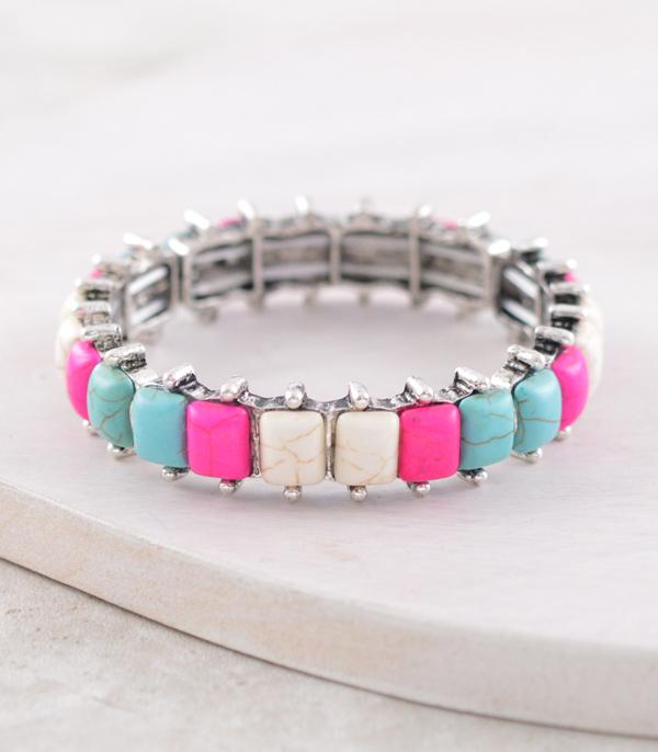 WHAT'S NEW :: Wholesale Western Semi Stone Bangle Bracelet