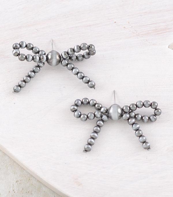 New Arrival :: Wholesale Western Navajo Pearl Bow Earrings